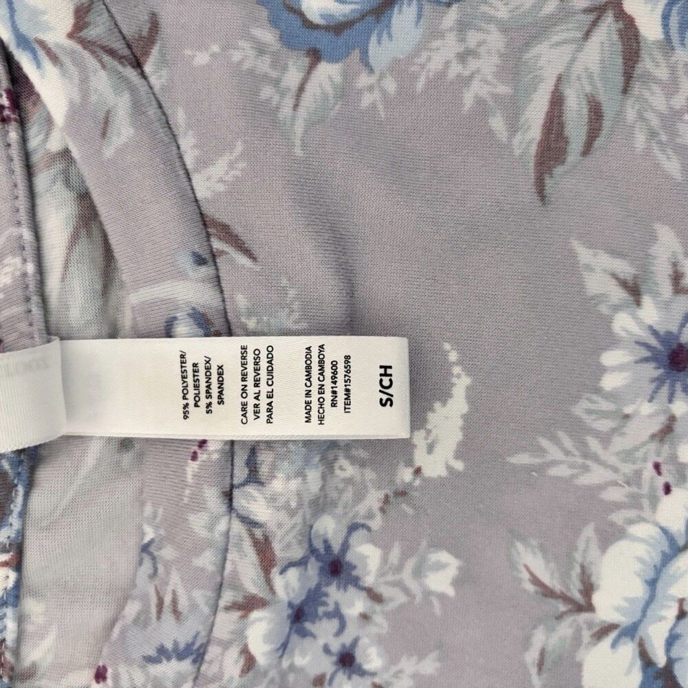 Flora Nikrooz Ladies 2 Piece‎ PJ Set Floral Purple Small Cottagecore Prairie - Picture 4 of 4
